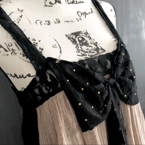 NEW A’reve “Burlap & Lace” Dress. Beautiful! Sz:M - Picture 5 of 8